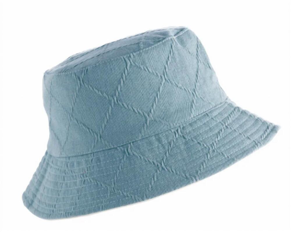 NEW SHIRALEAH women's julia bucket hat in light blue denim